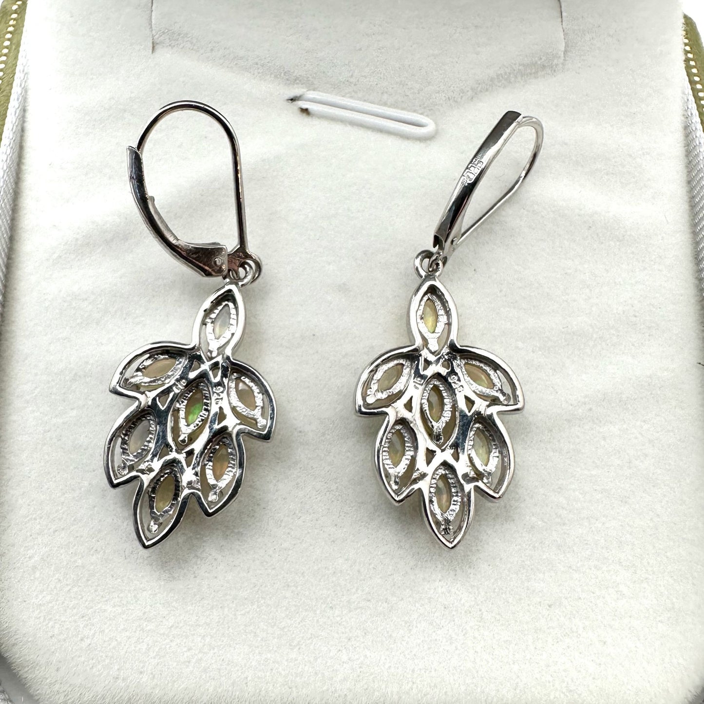 Chuck Clemency Opal Sterling Silver Pierced Earrings