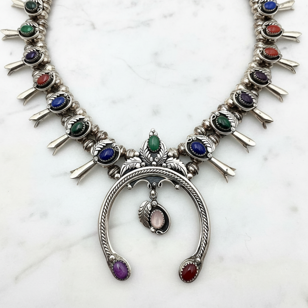 Native American Jewelry - White Marble