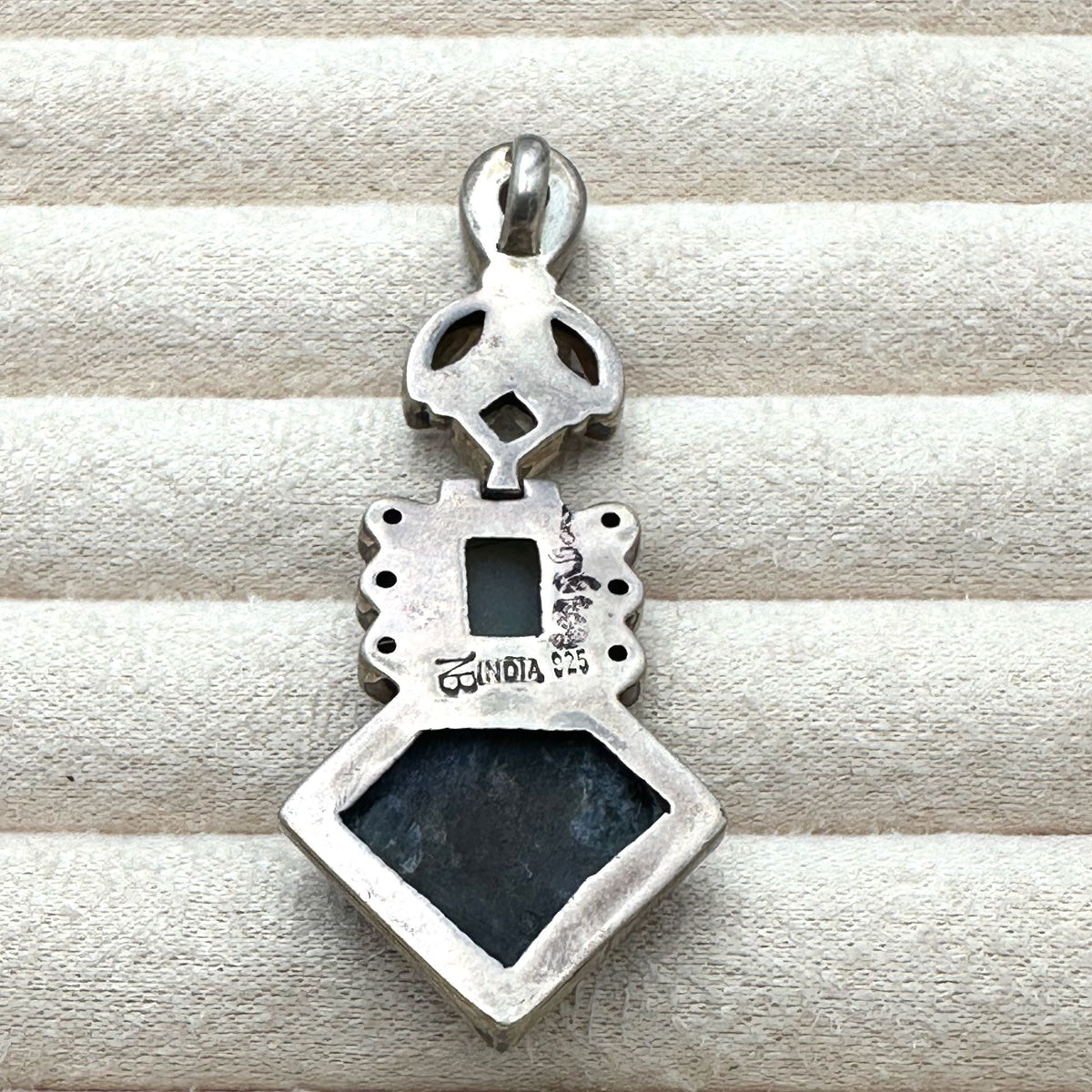 Nicky Butler Multi Gemstone Druzy Quartz Sterling Silver Pendant 2.5 Inch