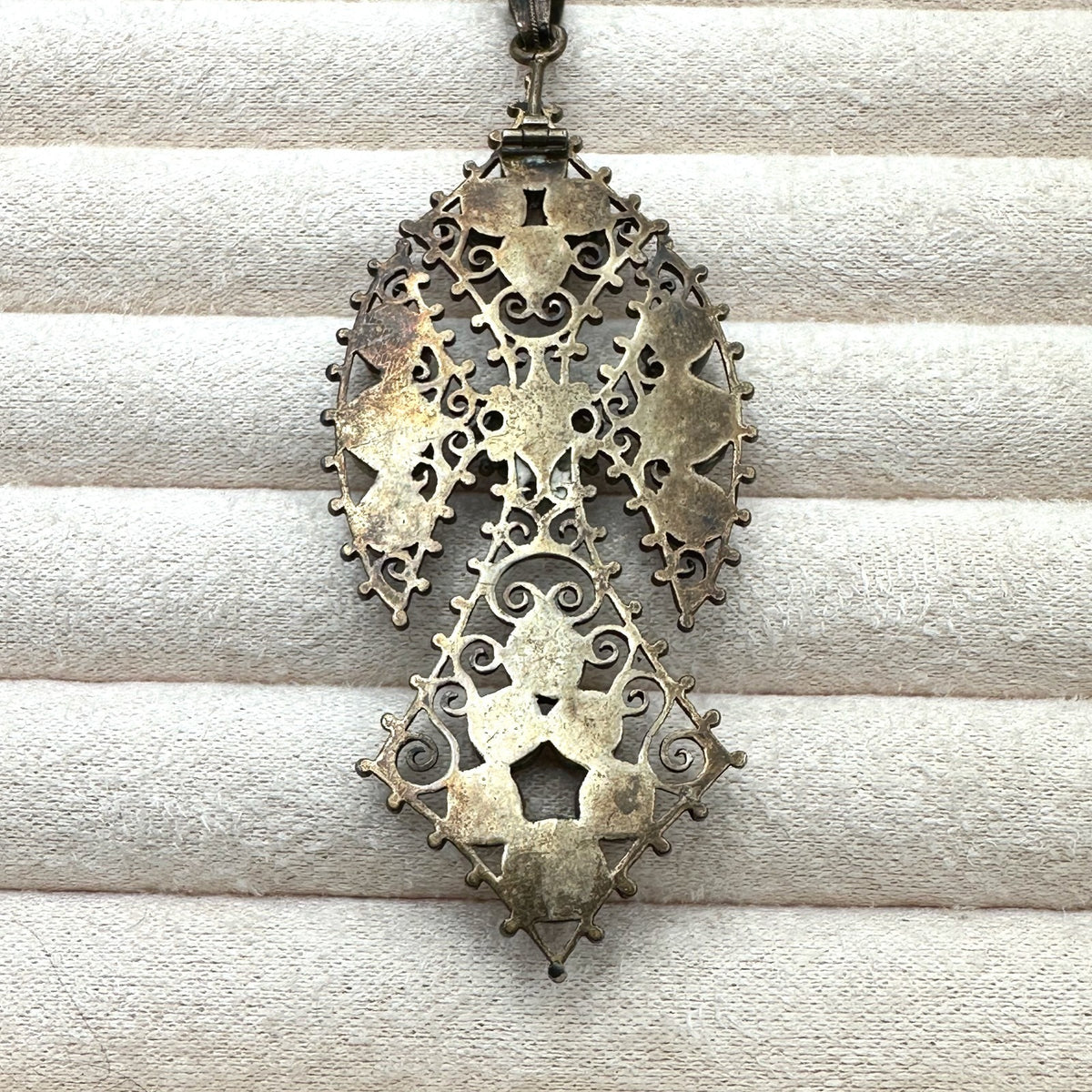 Rare Antqiue Bressans French Enamel Byzantine Cross Artist Amedee Fornet 1870s