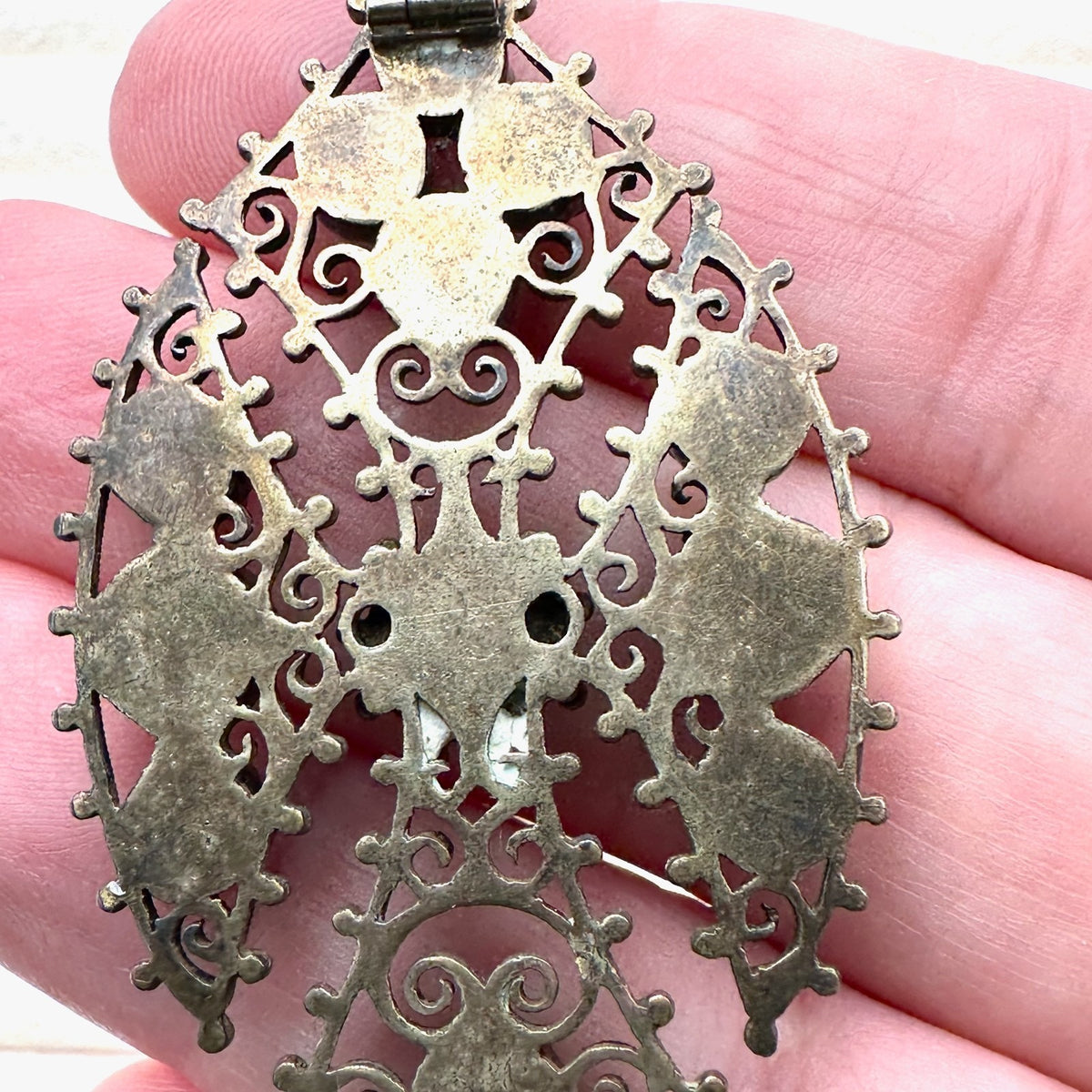 Rare Antqiue Bressans French Enamel Byzantine Cross Artist Amedee Fornet 1870s