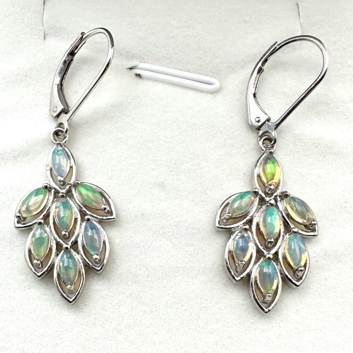 Chuck Clemency Opal Sterling Silver Pierced Earrings