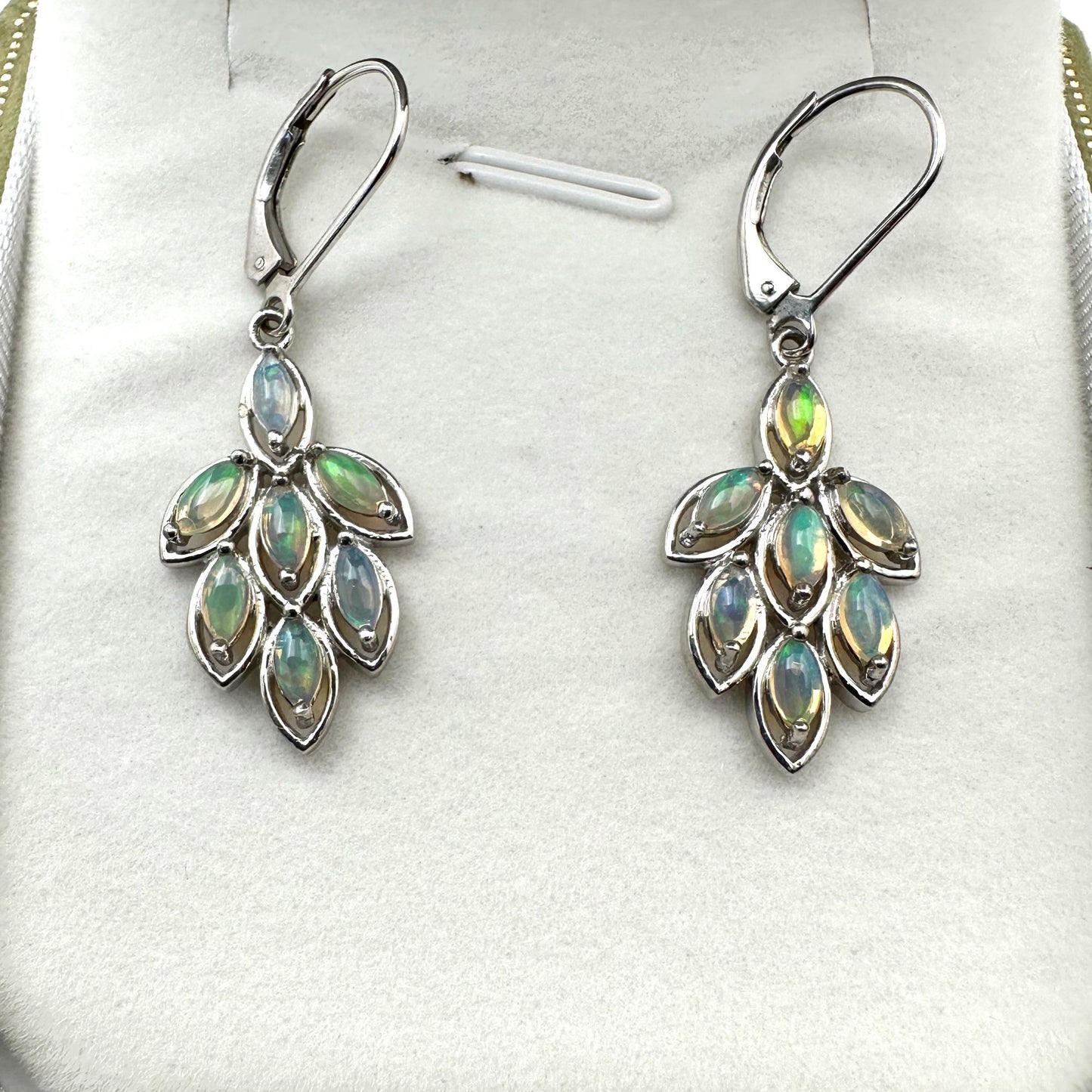 Chuck Clemency Opal Sterling Silver Pierced Earrings