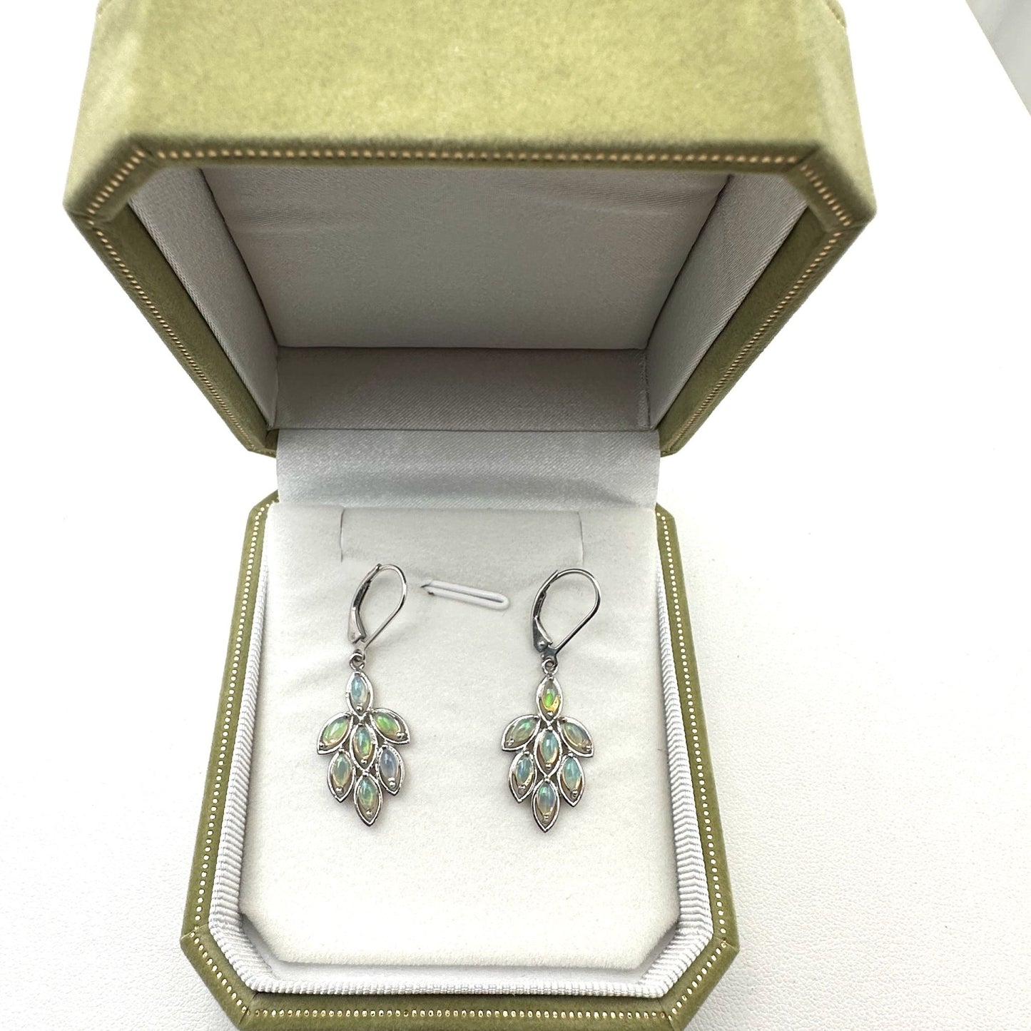 Chuck Clemency Opal Sterling Silver Pierced Earrings