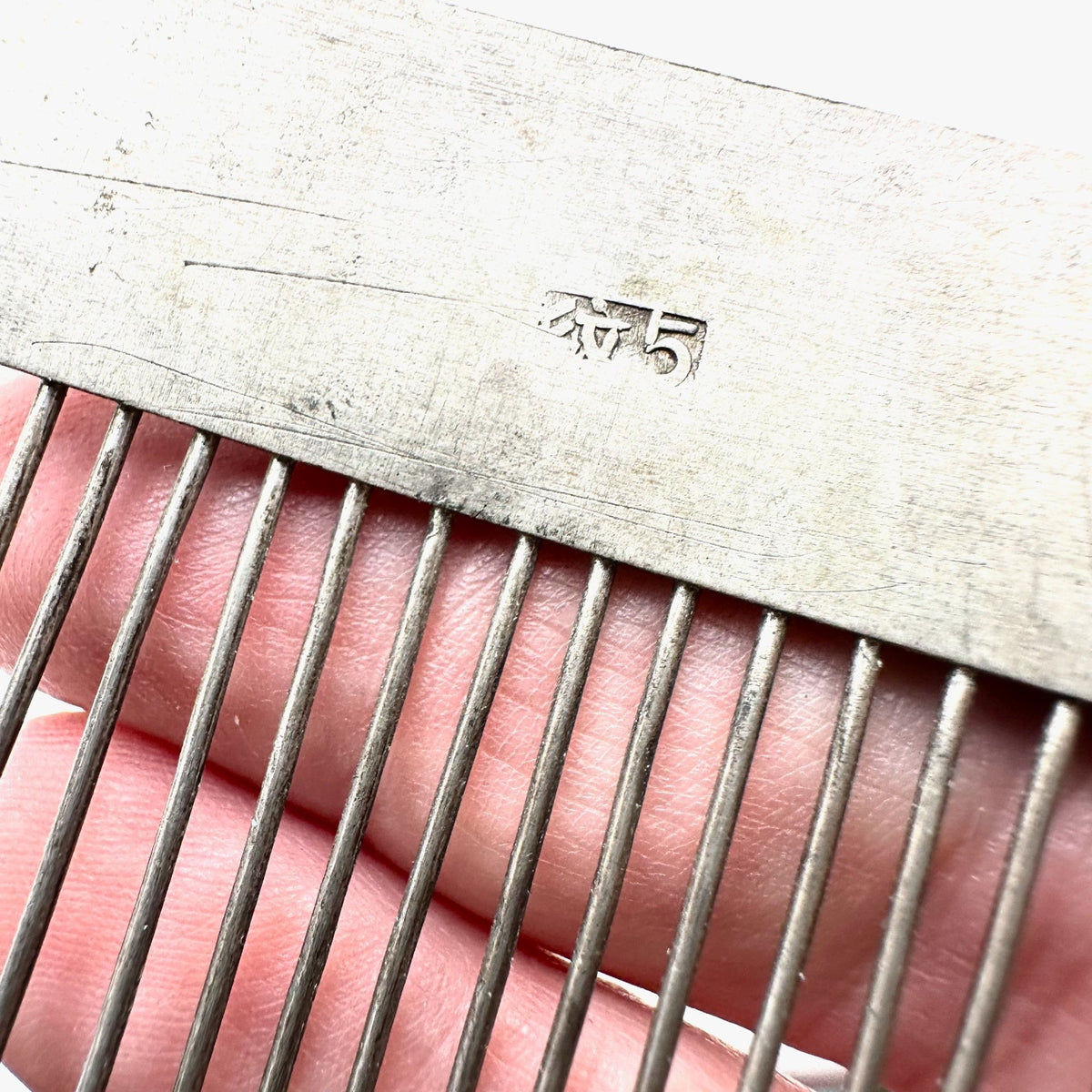 Antique Chinese Silver Ornate Dragon Repousse Hair Combs Late 1800s