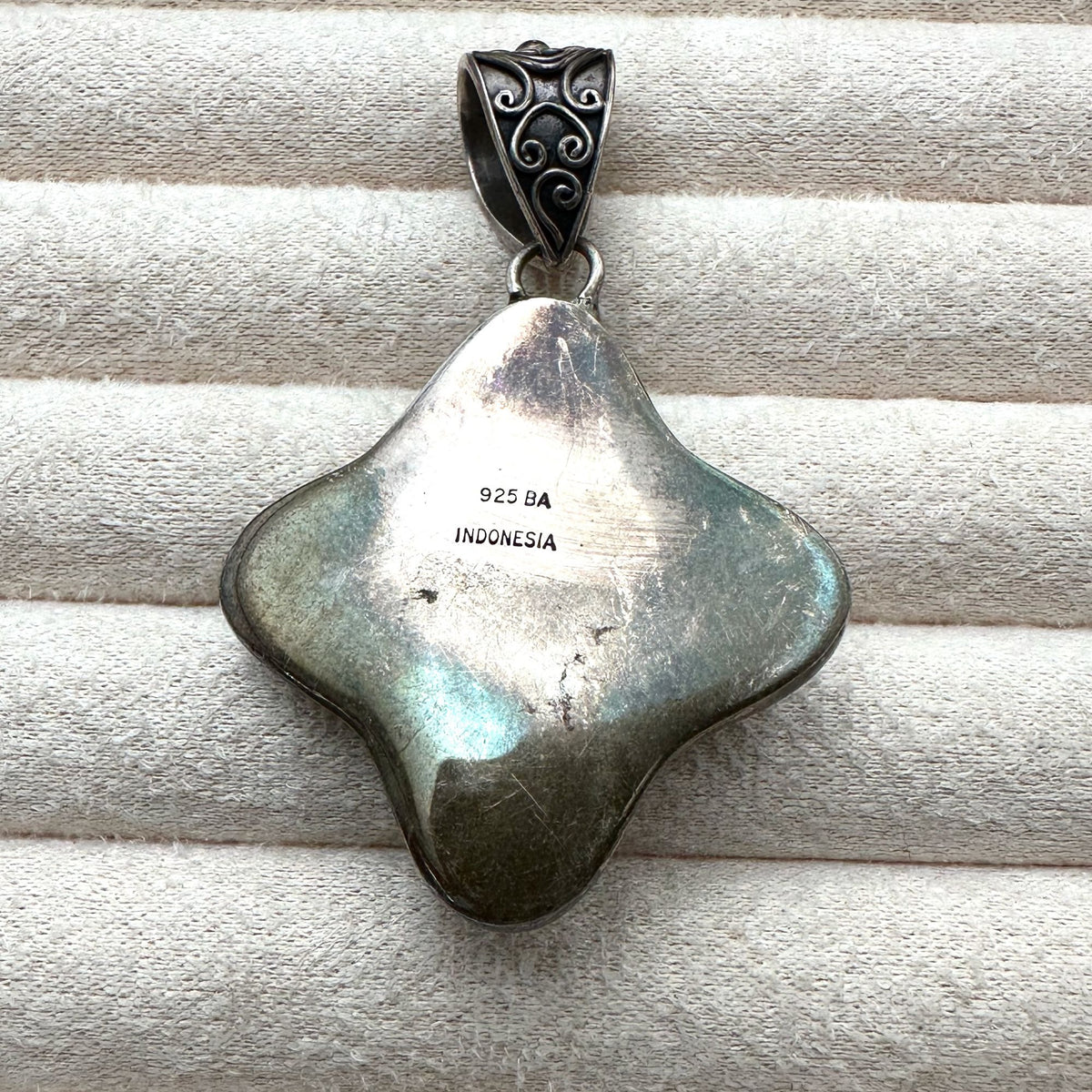 Suarti Sterling Silver Maltese Cross Pendant 2.25 Inch