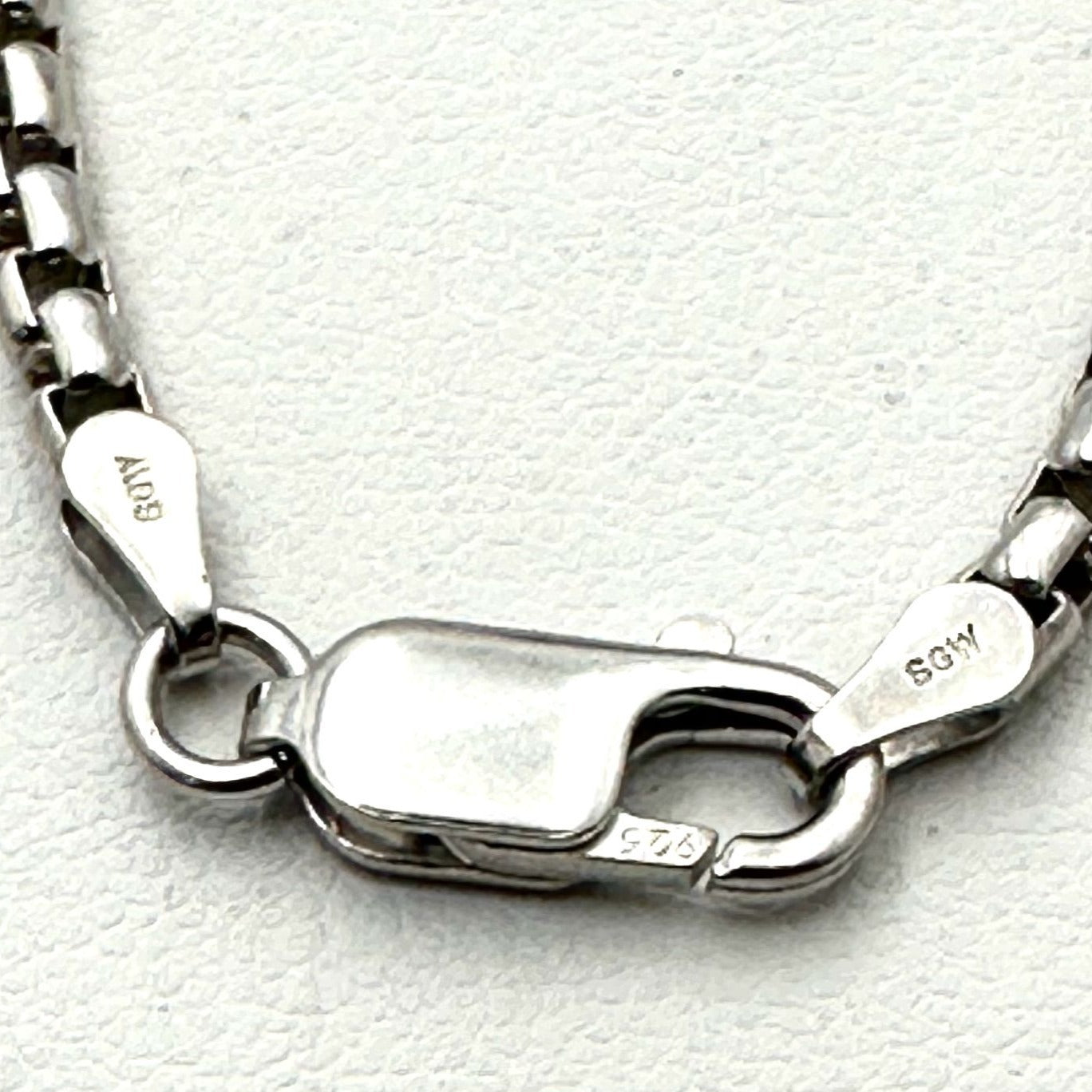 Italy Sterling Silver Korean Link 4mm Chain Necklace 20 Inch